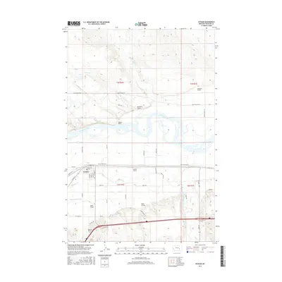 2017 Map of Hysham, 2017 Print