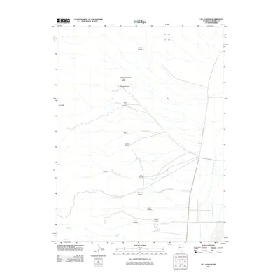 2011 Map of I X L Canyon, 2011 Print