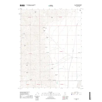 2018 Map of I X L Canyon, 2018 Print
