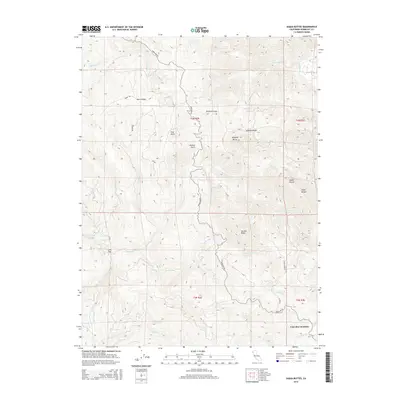 2015 Map of Iaqua Buttes, 2015 Print