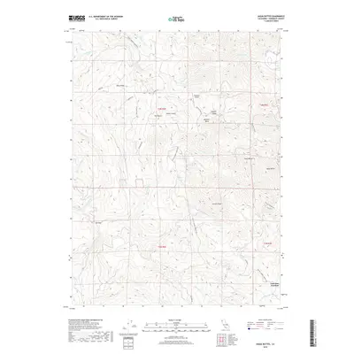 2018 Map of Iaqua Buttes, 2018 Print