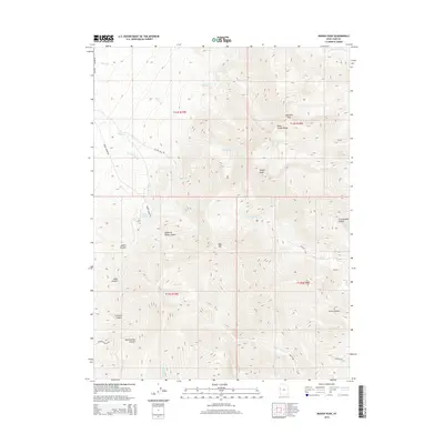 2014 Map of Ibapah Peak, 2014 Print
