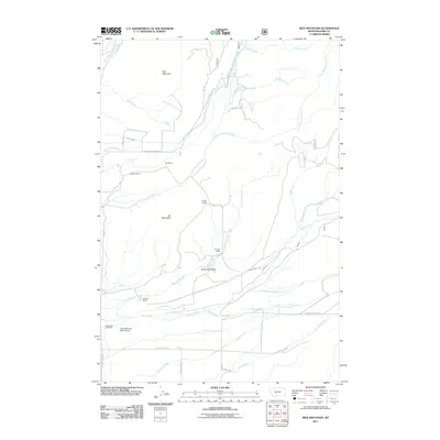 2011 Map of Ibex Mountain, 2011 Print