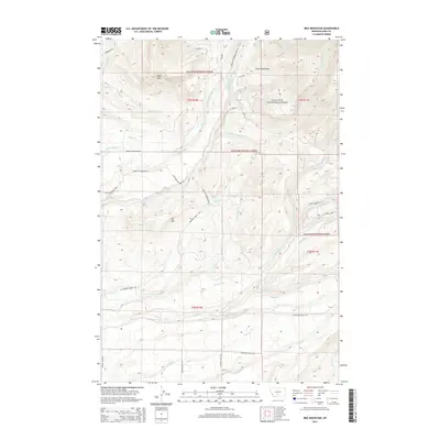 2014 Map of Ibex Mountain, 2014 Print