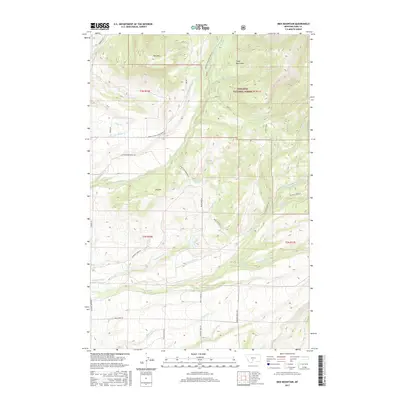 2017 Map of Ibex Mountain, 2017 Print