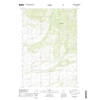 2020 Map of Ibex Mountain, 2020 Print