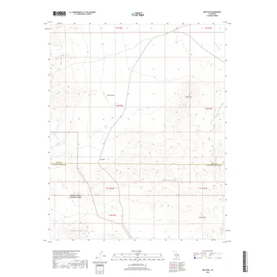 2018 Map of Ibex Pass, 2018 Print