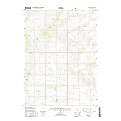 2017 Map of Ibex Peak, 2017 Print