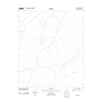 2011 Map of Ibex Peak, 2011 Print