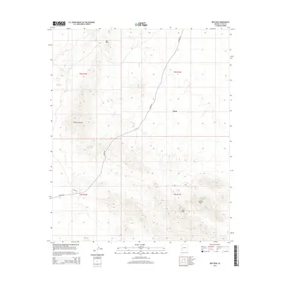 2014 Map of Ibex Peak, 2014 Print