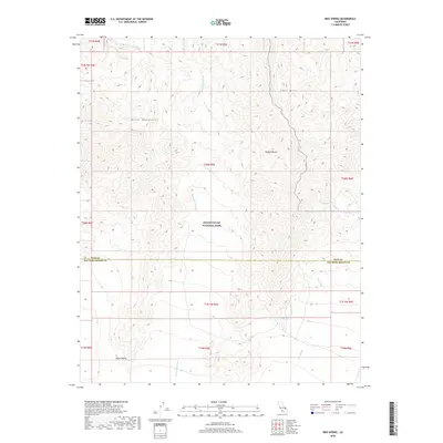 2018 Map of Ibex Spring, 2018 Print