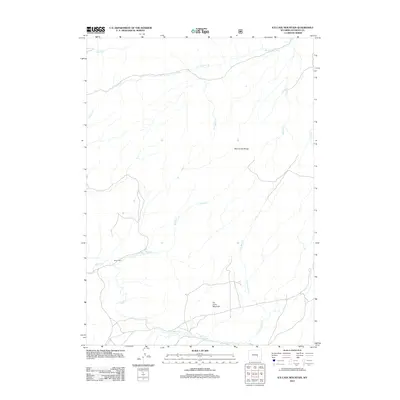 2012 Map of Ice Cave Mountain, 2012 Print