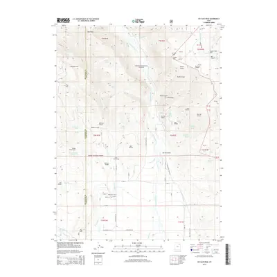 2014 Map of Ice Cave Peak, 2014 Print