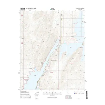 2014 Map of Iceberg Canyon, 2014 Print