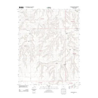 2013 Map of Icehouse Canyon, 2013 Print