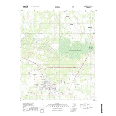 2019 Map of Idabel, 2019 Print