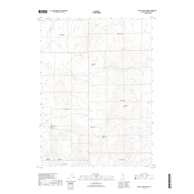 2018 Map of Idaho Canyon Spring, 2018 Print
