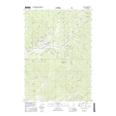 2017 Map of Idaho City, 2017 Print