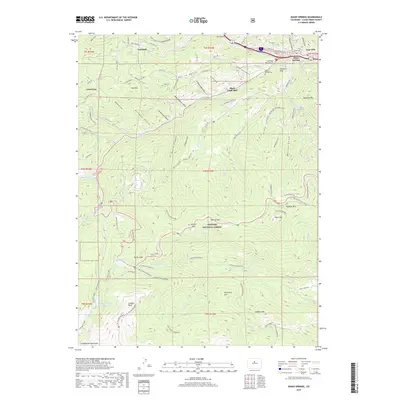 2019 Map of Idaho Springs, 2019 Print