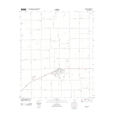 2012 Map of Idalou, 2012 Print