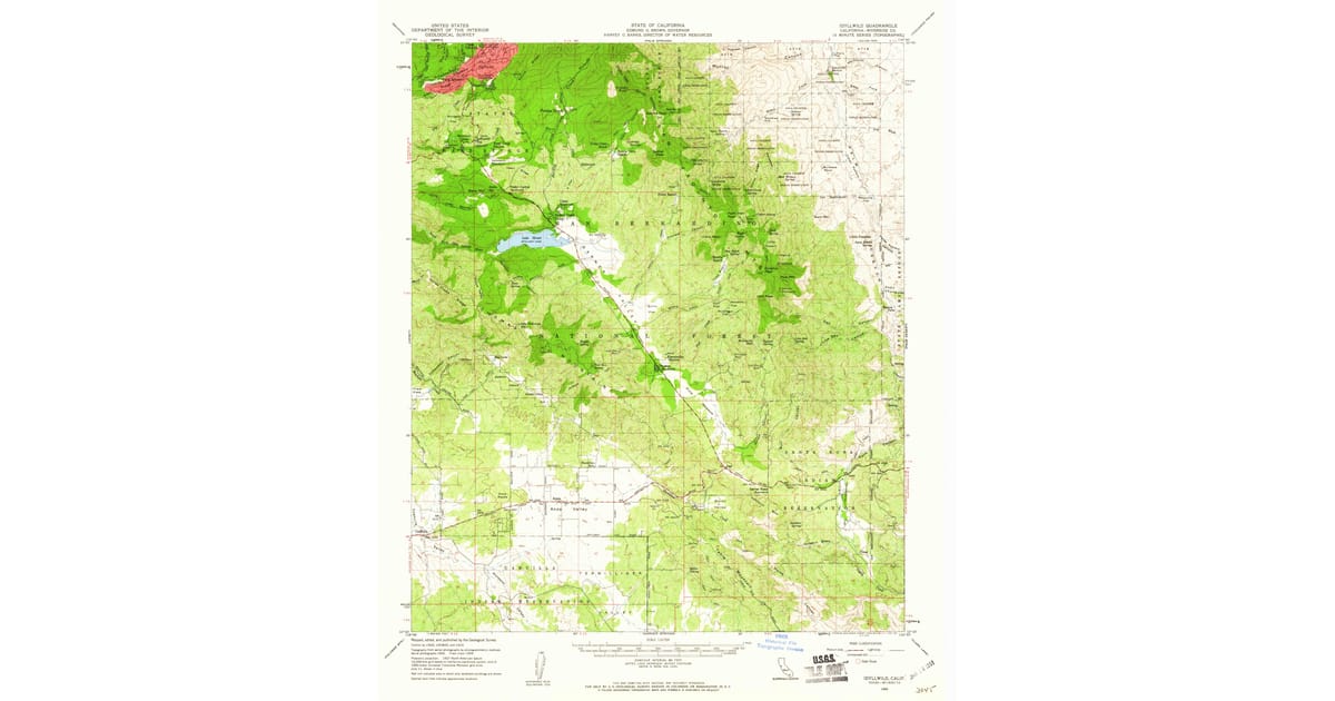 1959 Map of Idyllwild, Riverside County, CA — High-Res | Pastmaps