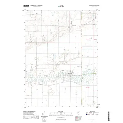 2021 Map of Illiana Heights, 2021 Print