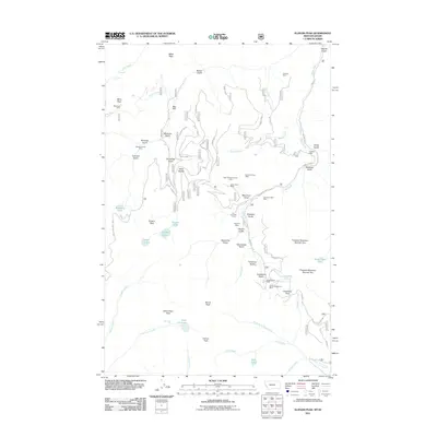 2011 Map of Illinois Peak, 2011 Print