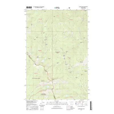 2017 Map of Illinois Peak, 2017 Print