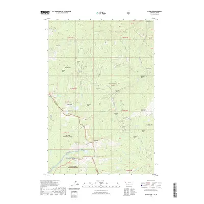2020 Map of Illinois Peak, 2020 Print