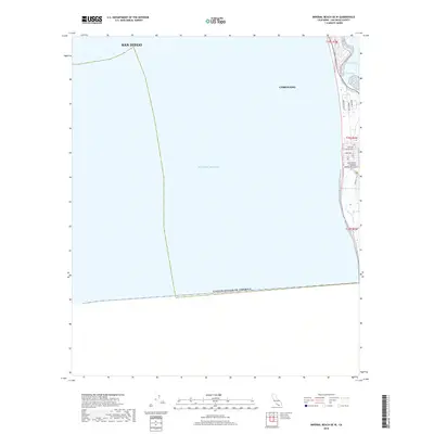 2018 Map of Imperial Beach OE W, 2018 Print