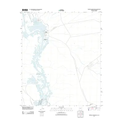 2011 Map of Imperial Reservoir, 2011 Print