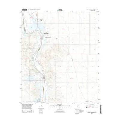 2014 Map of Imperial Reservoir, 2014 Print