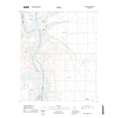 2018 Map of Imperial Reservoir, 2018 Print