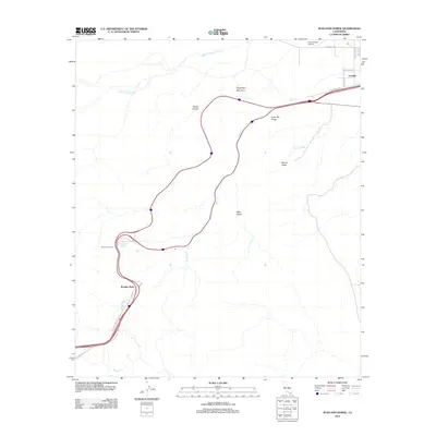 2012 Map of In-Ko-Pah Gorge, 2012 Print