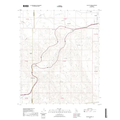 2018 Map of In-Ko-Pah Gorge, 2018 Print