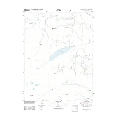 2012 Map of Independence Lake, 2012 Print