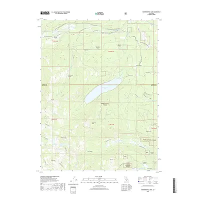 2018 Map of Independence Lake, 2018 Print