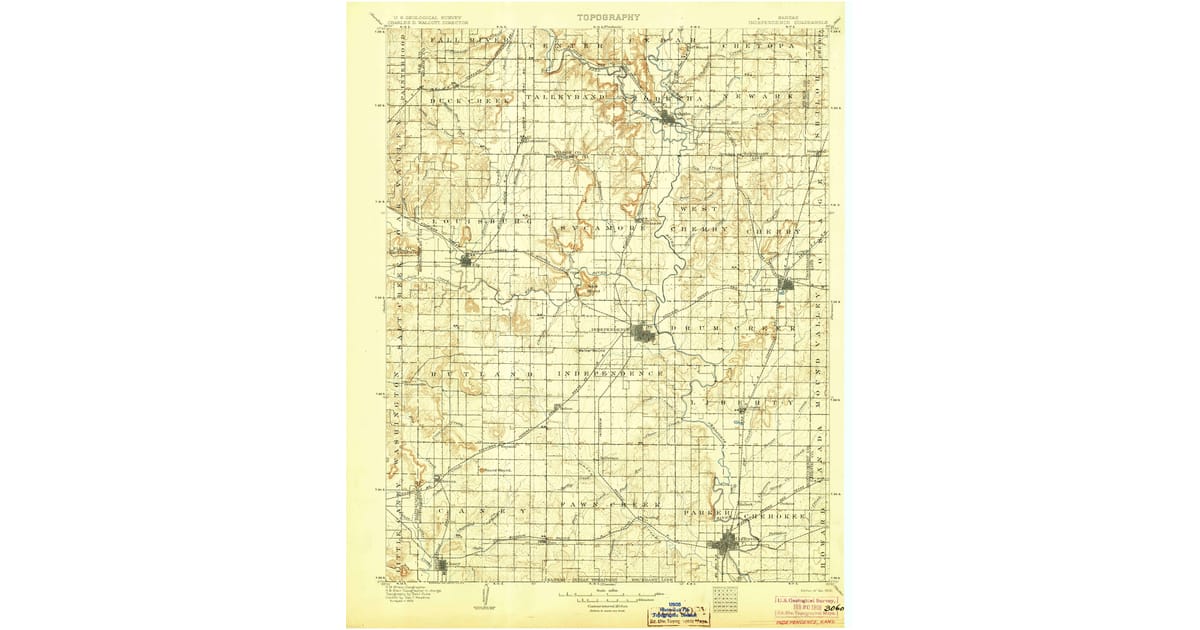 1900 1909 Maps of Sycamore KS - Independence Montgomery County Ks Usgs Topo 1905 Og 1200x630 