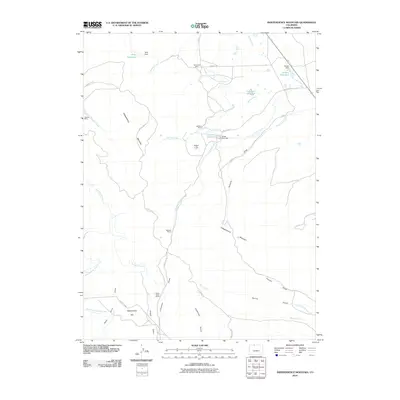 2010 Map of Independence Mountain, 2010 Print
