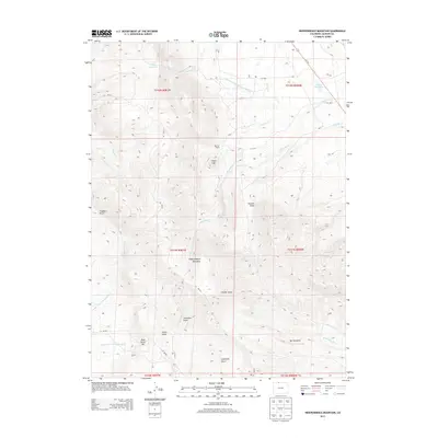 2013 Map of Independence Mountain, 2013 Print