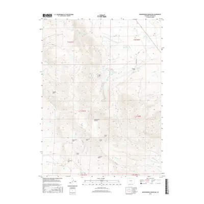 2016 Map of Independence Mountain, 2016 Print