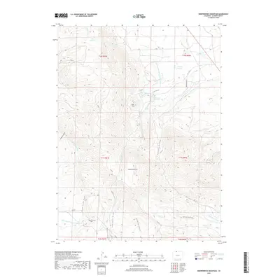 2019 Map of Independence Mountain, 2019 Print