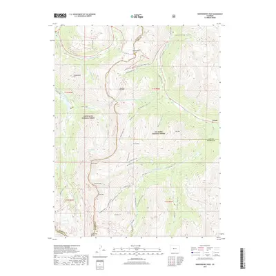 2019 Map of Independence Pass, 2019 Print