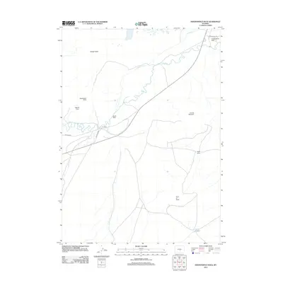 2012 Map of Independence Rock, 2012 Print