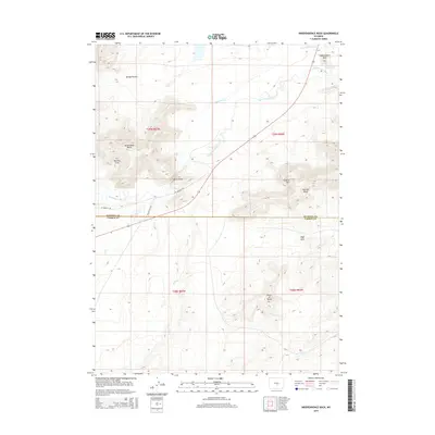 2015 Map of Independence Rock, 2015 Print