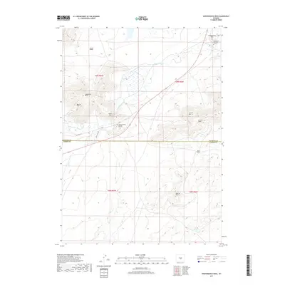 2017 Map of Independence Rock, 2017 Print