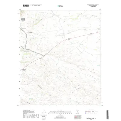 2019 Map of Independence Spring, 2019 Print