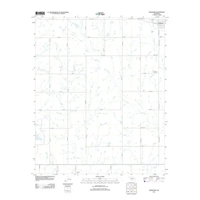 2012 Map of Indiahoma, 2012 Print