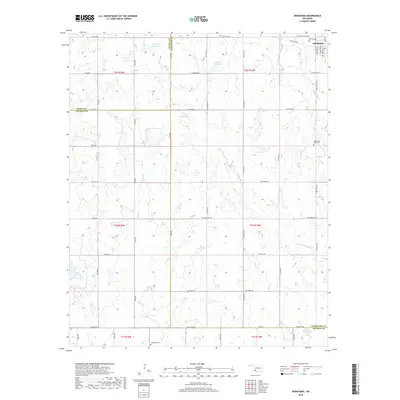 2018 Map of Indiahoma, 2018 Print