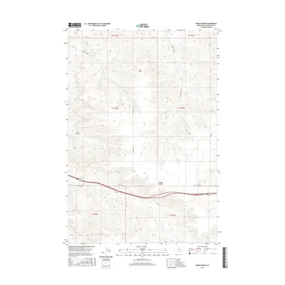 2017 Map of Indian Arrow, 2017 Print